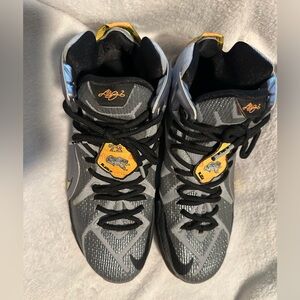 Nike Lebron Xii 12 Flight Pack Basketball Trainers size 9  RARE SILVER